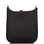 Hermes Black Clemence Evelyne TPM Bag Gold Hardware