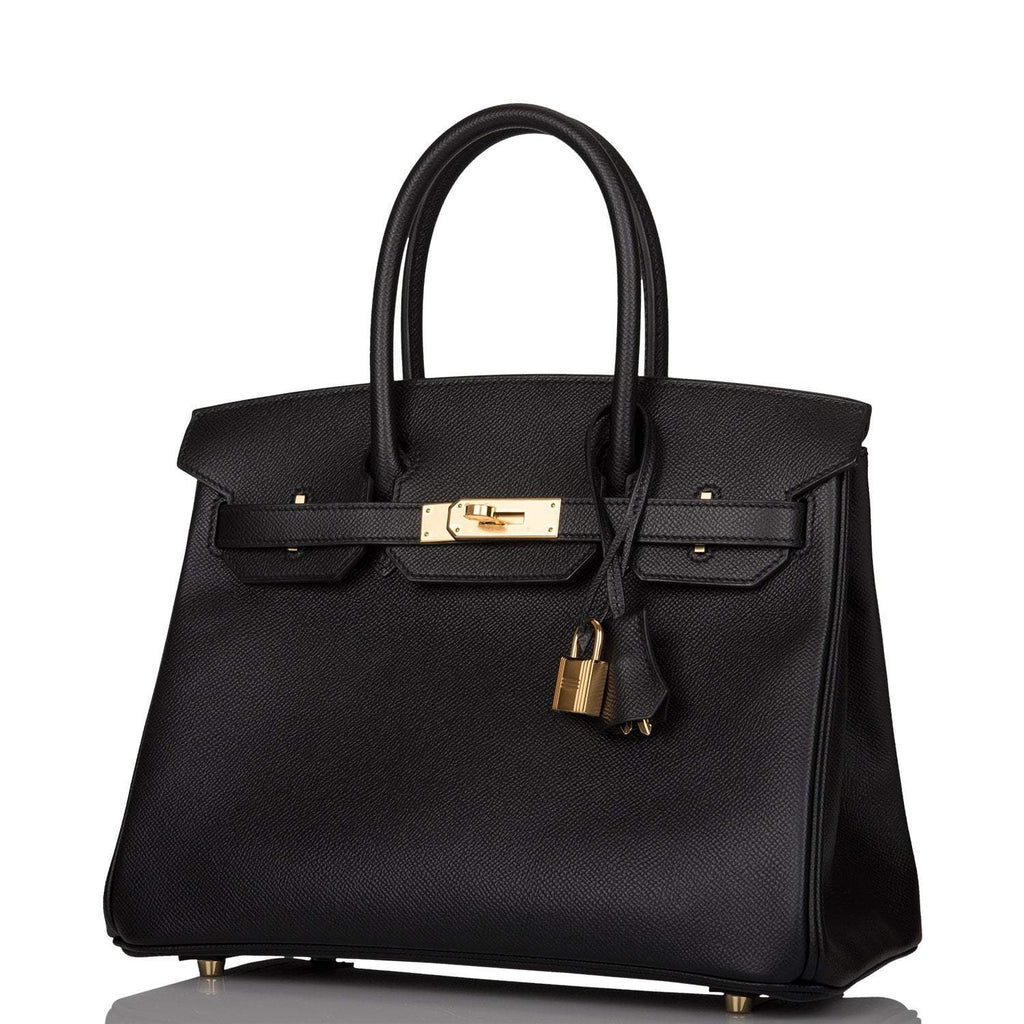 Hermes Black Epsom Birkin 30cm Gold Hardware