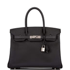 Hermes Black Epsom Birkin 30cm Palladium Hardware