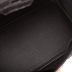 Hermes Black Matte Alligator Birkin 25cm Gold Hardware