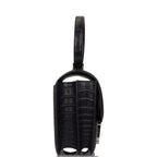 Hermes Black Matte Alligator and Ombre Lizard Marquette Constance 24cm Palladium Hardware