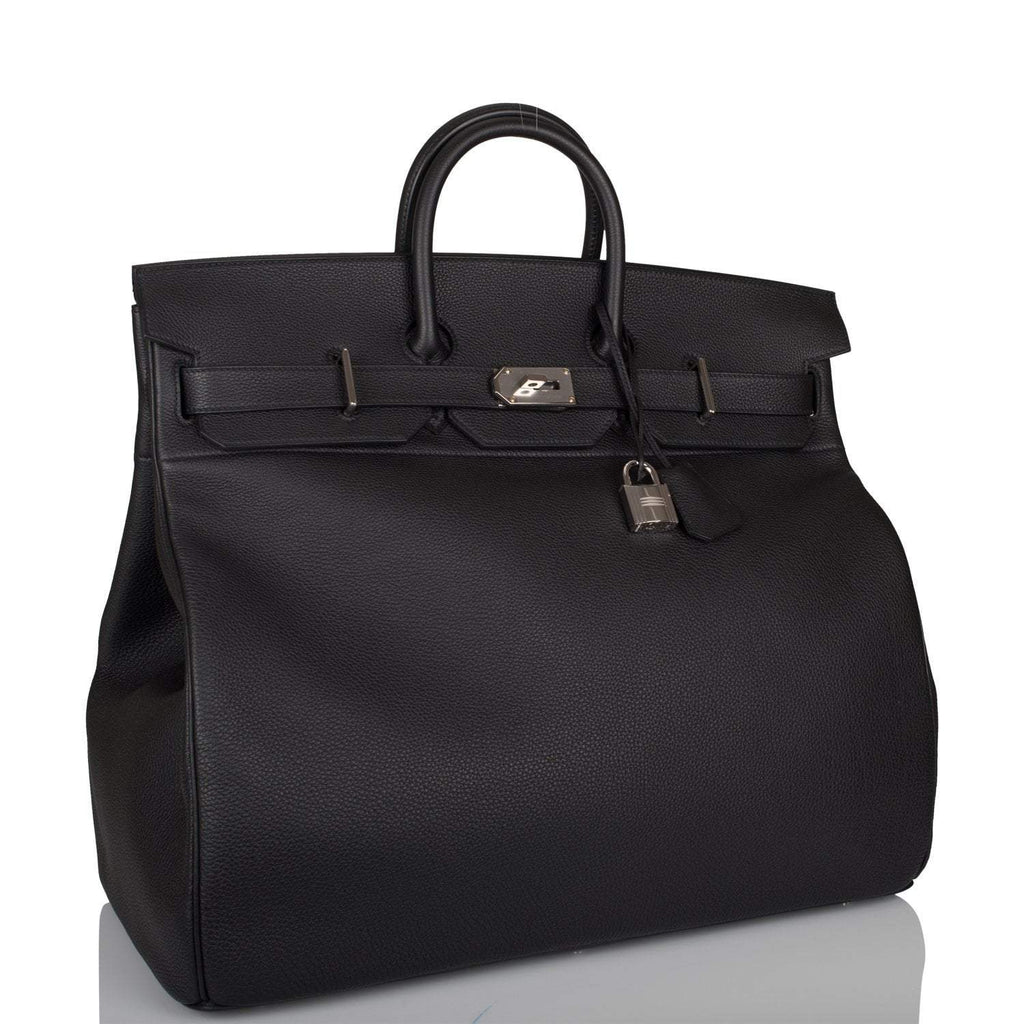 Hermes Black Togo HAC Birkin 50cm Palladium Hardware