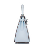 Hermes Bleu Brume Epsom Sellier Kelly 28cm Palladium Hardware