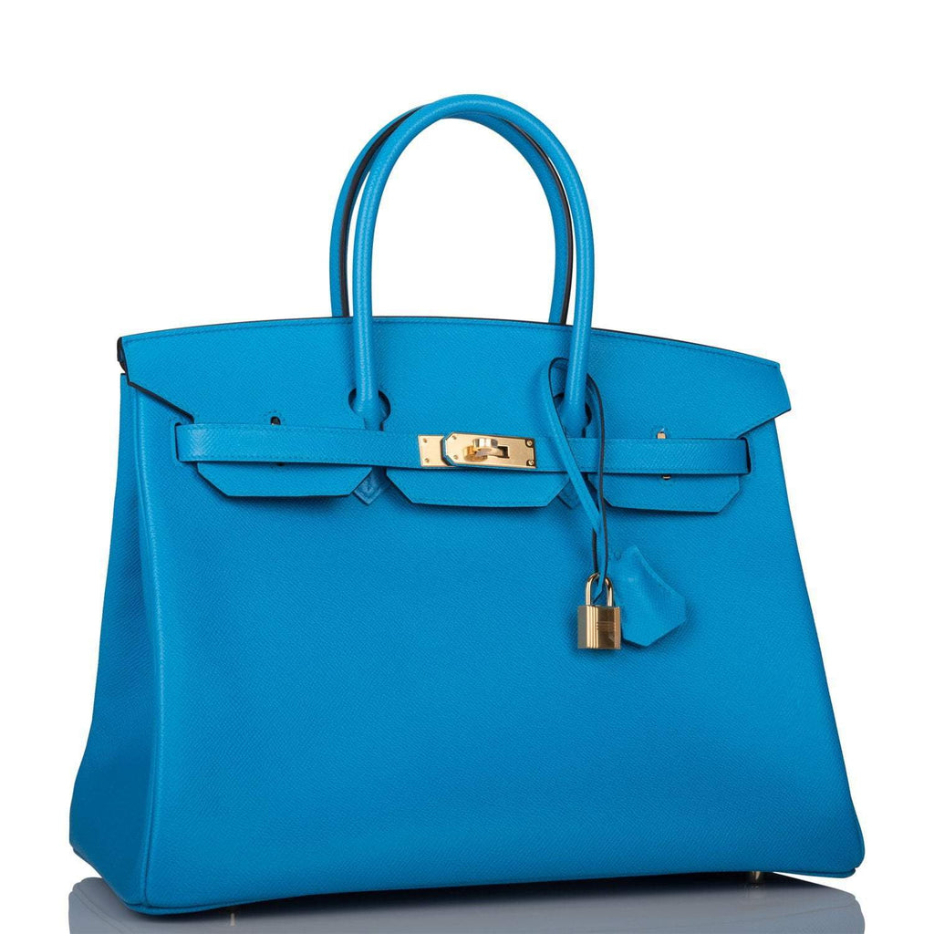 Hermes Bleu Frida Epsom Birkin 35cm Gold Hardware