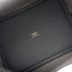 Hermes Bleu Orage Clemence Picotin Lock 18cm Gold Hardware