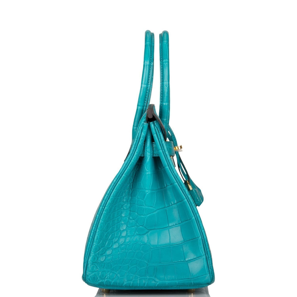 Hermes Bleu Paon Matte Alligator Birkin 30cm Gold Hardware