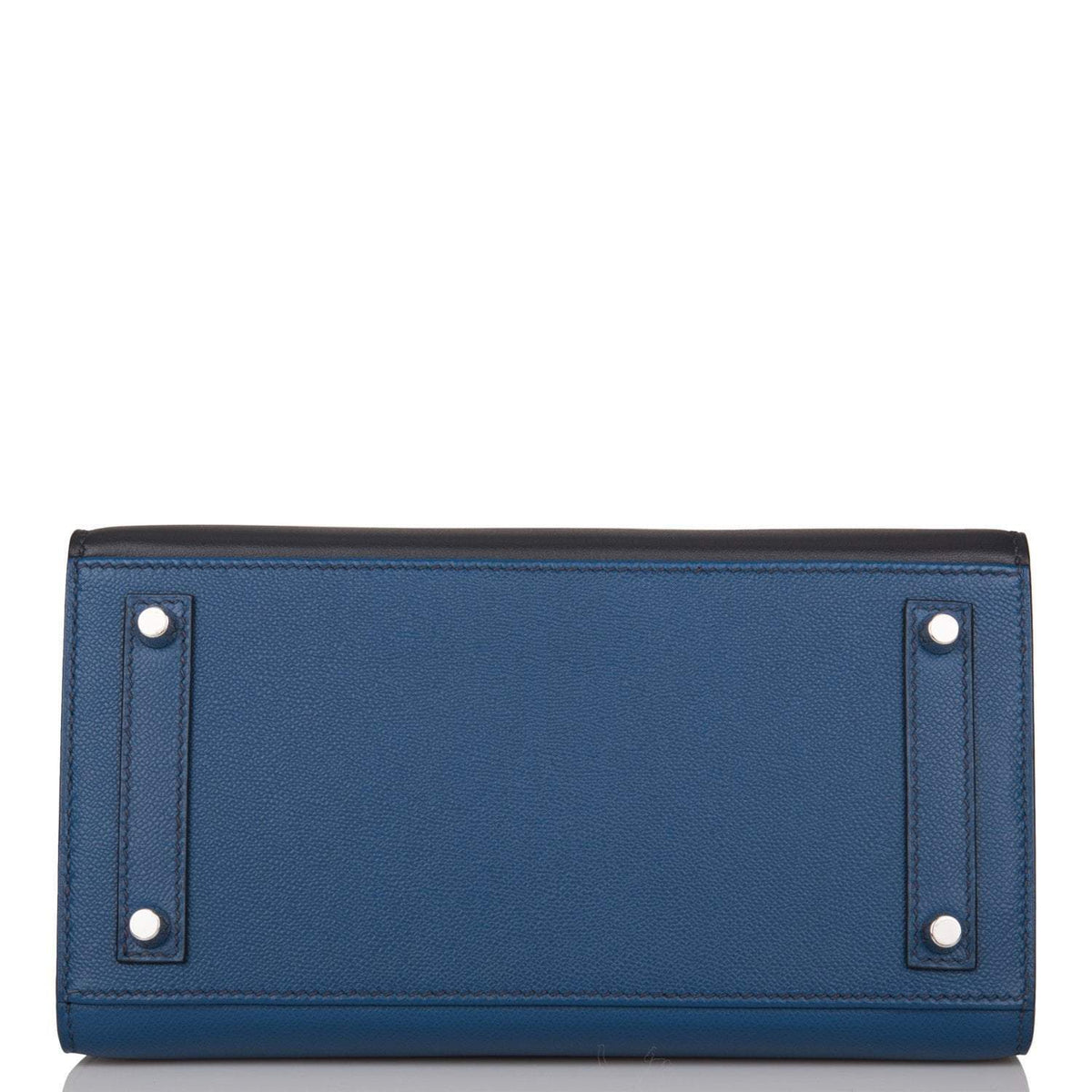 Hermes Bleu Sac Birkin Faubourg 20cm Palladium Hardware