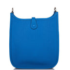 Hermes Bleu Zellige Clemence Evelyne TPM Bag Palladium Hardware