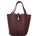 Hermes Bordeaux Maurice Picotin Lock 22cm Gold Hardware