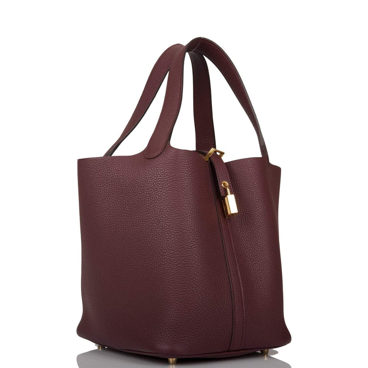 Hermes Bordeaux Maurice Picotin Lock 22cm Gold Hardware