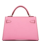Hermes Bubblegum 5p Epsom Sellier Kelly 20cm Palladium Hardware
