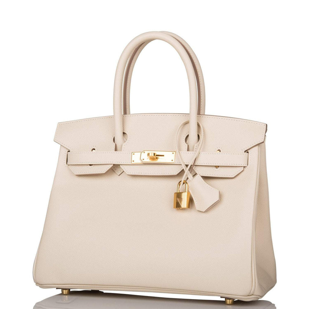 Hermes Craie Epsom Birkin 30cm Gold Hardware
