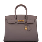 Hermes Etain Togo Birkin 35cm Gold Hardware