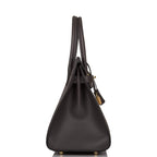 Hermes Graphite Veau Madame Sellier Birkin 30cm Gold Hardware