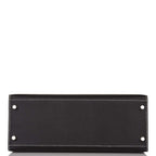Hermes Kelly 28cm Bi-Color Black and Craie Epsom Sellier Brushed Palladium Hardware