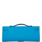 Hermes Kelly Cut Bleu Frida Swift Gold Hardware