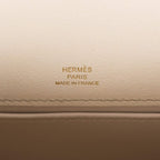 Hermes Kelly Pochette Beton Ostrich Gold Hardware