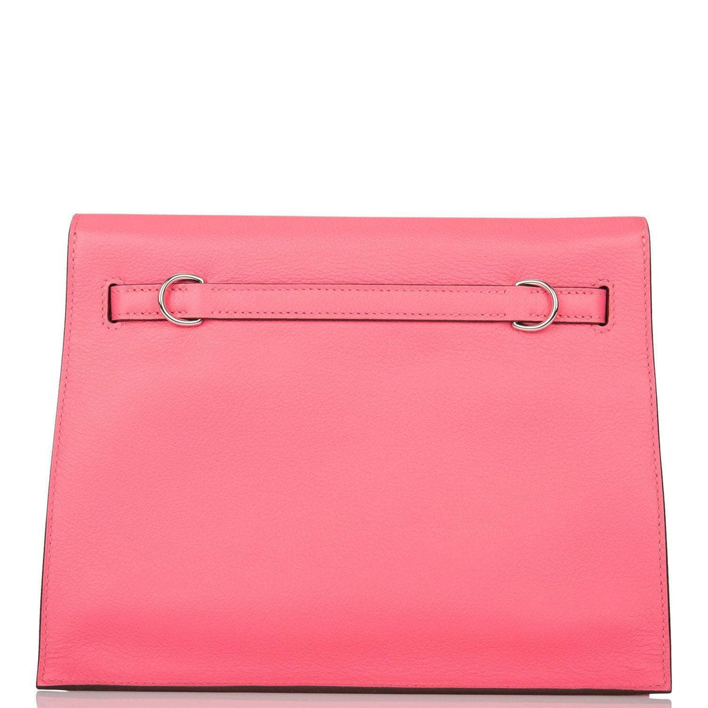 Hermes Rose Azalee Evercolor Kelly Danse Palladium Hardware