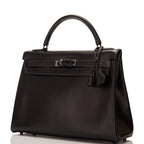 Hermes SO Black Box Retourne Kelly 32cm Black Hardware