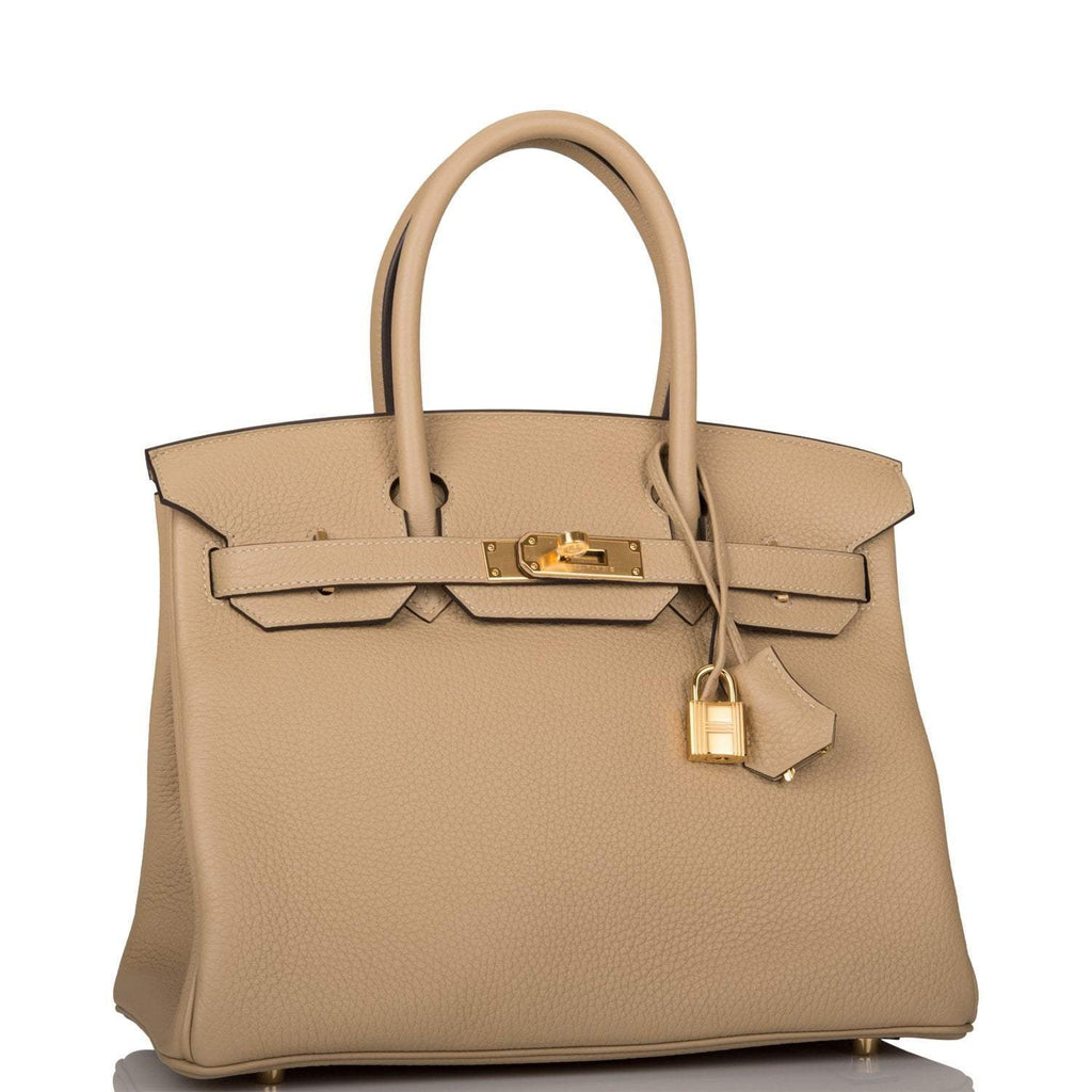 Hermes Trench Clemence Birkin 30cm Gold Hardware