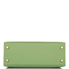 Hermes Vert Criquet Epsom Sellier Kelly 25cm Gold Hardware