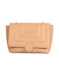Beige Casual Handbag