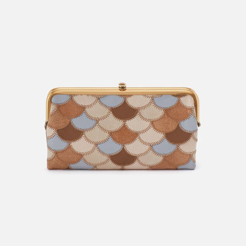 Peach Framed Clutch Wallet