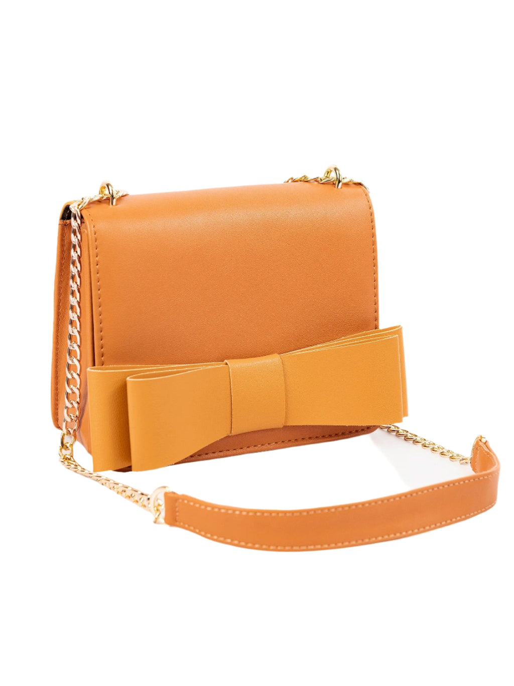Orange Bow Handbag