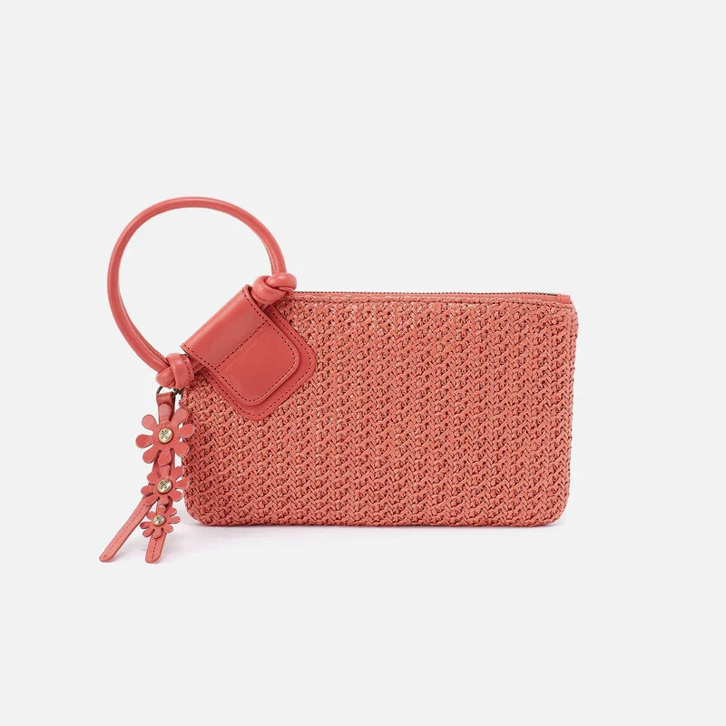 Coral Woven Bracelet Clutch Bag