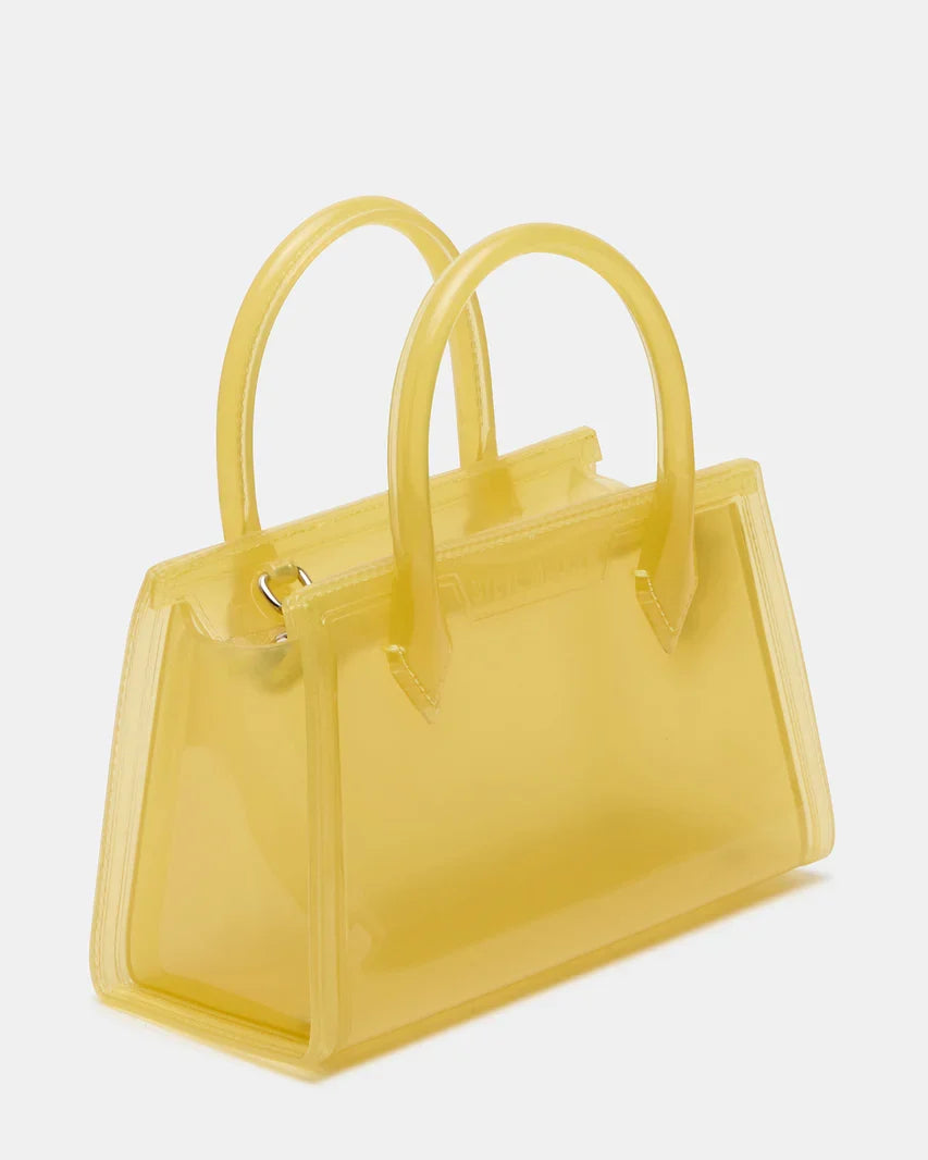 Translucent Yellow Jelly Handle Bag