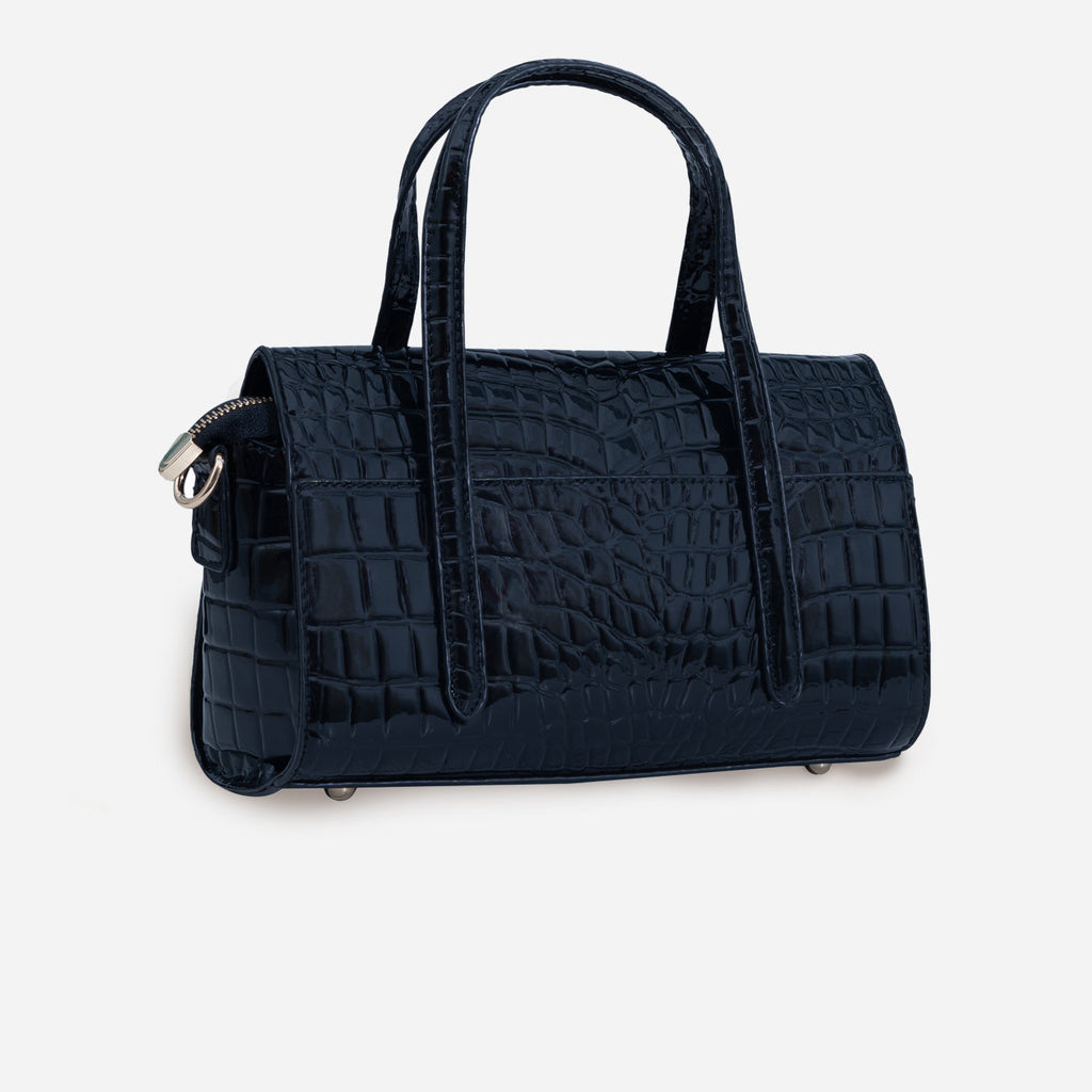 Shelby Croc Shoulder Bag