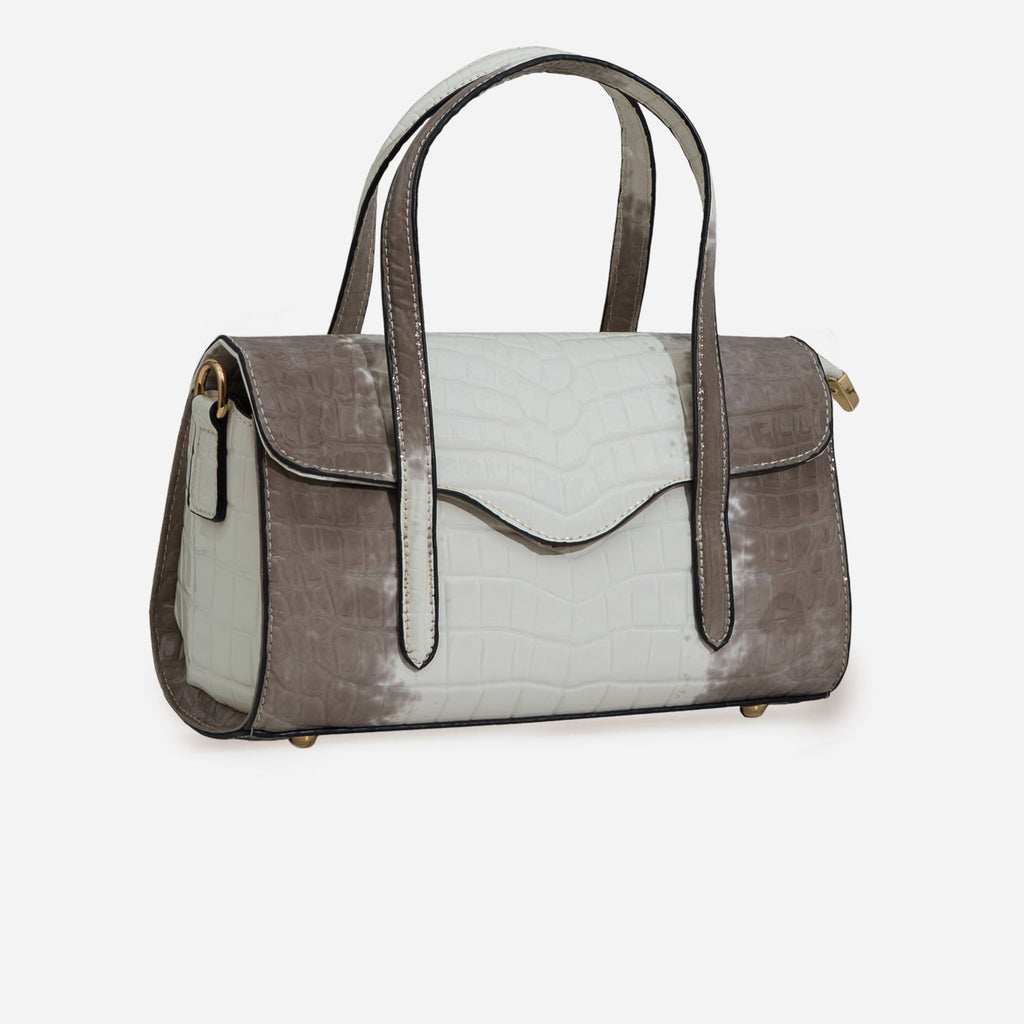 Shelby Croc Shoulder Bag