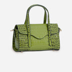 Shelby Croc Shoulder Bag
