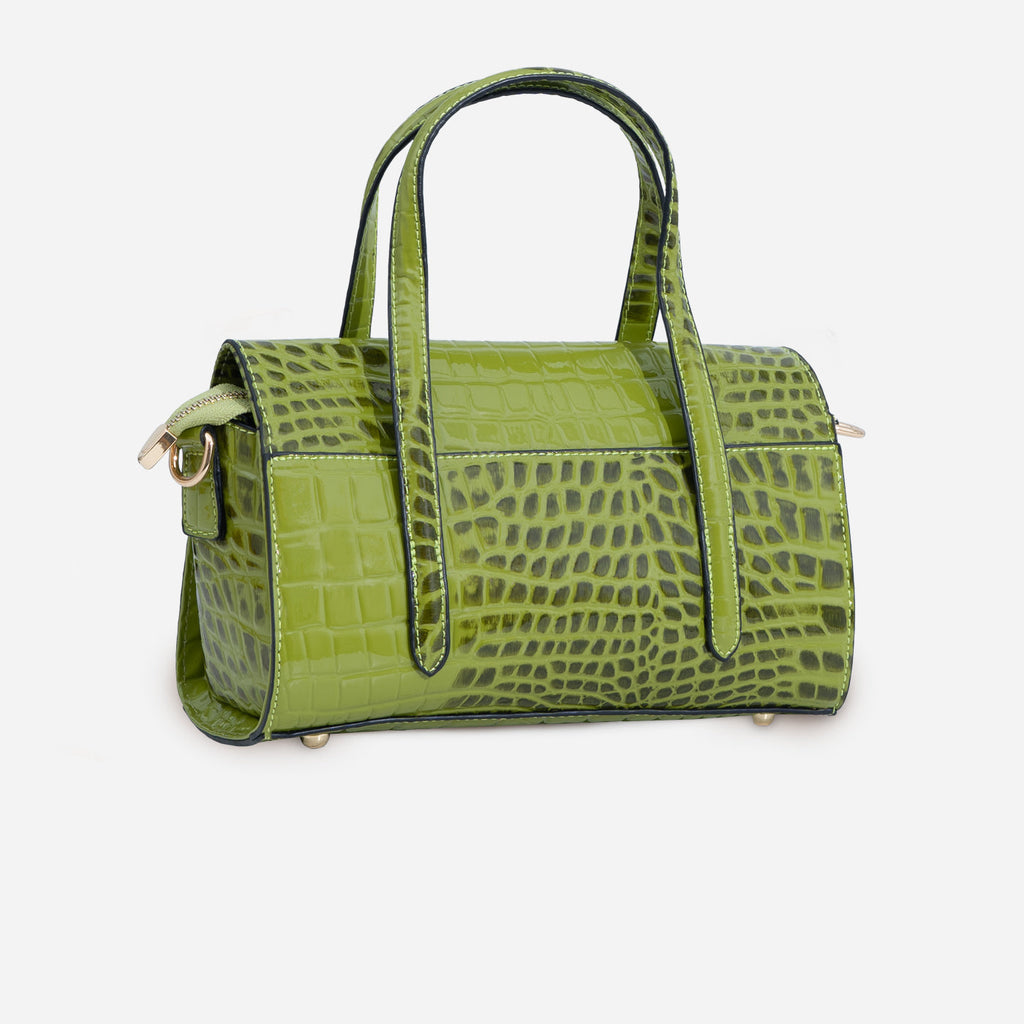 Shelby Croc Shoulder Bag