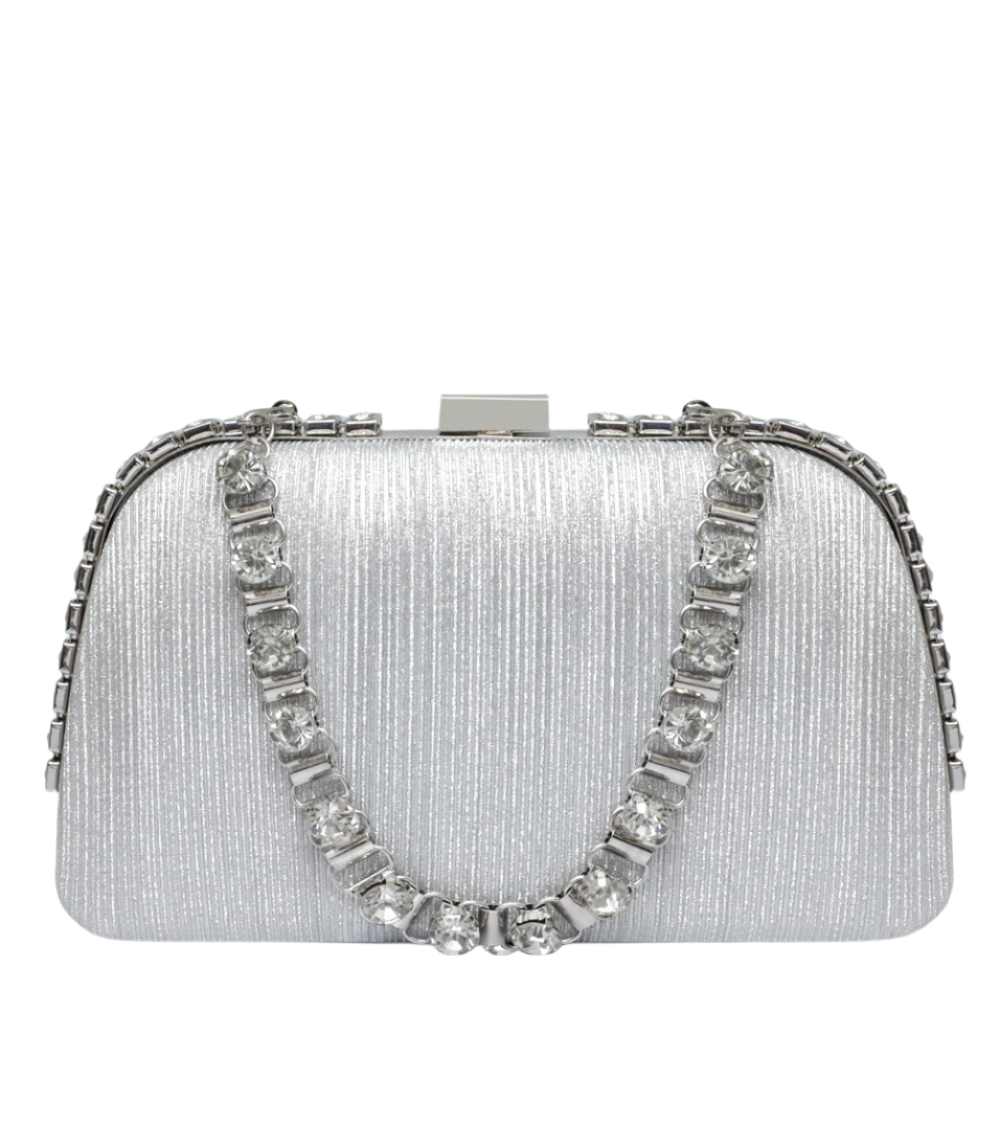 Silver Women Trendy Bag