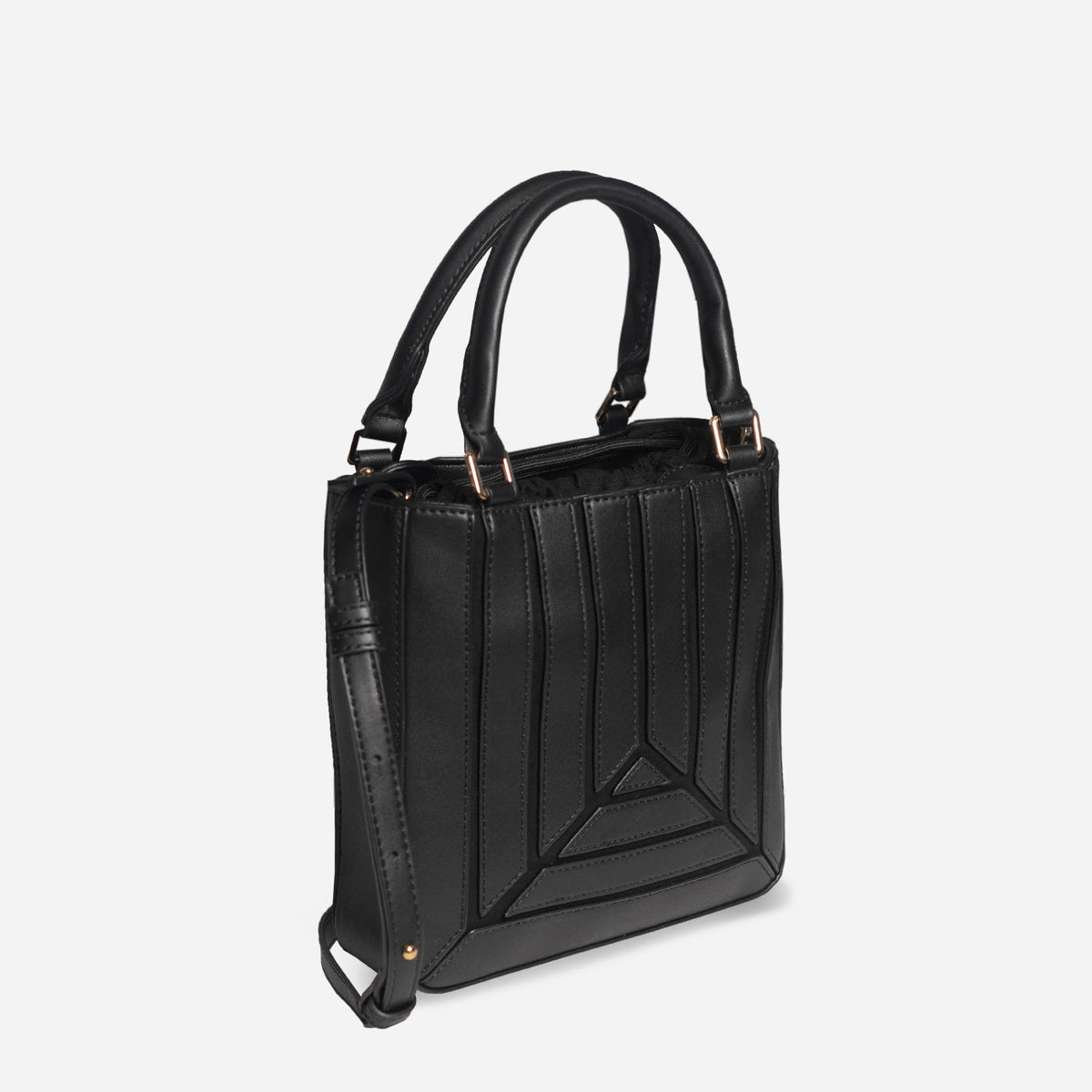 Stripe String Shoulder Bag