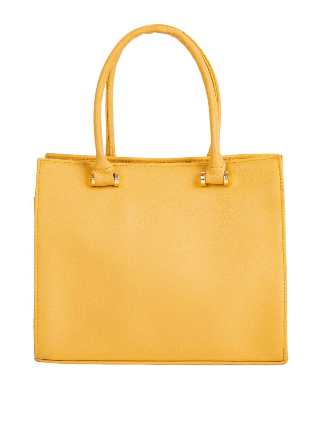 Stylish Yellow Classic Handbag