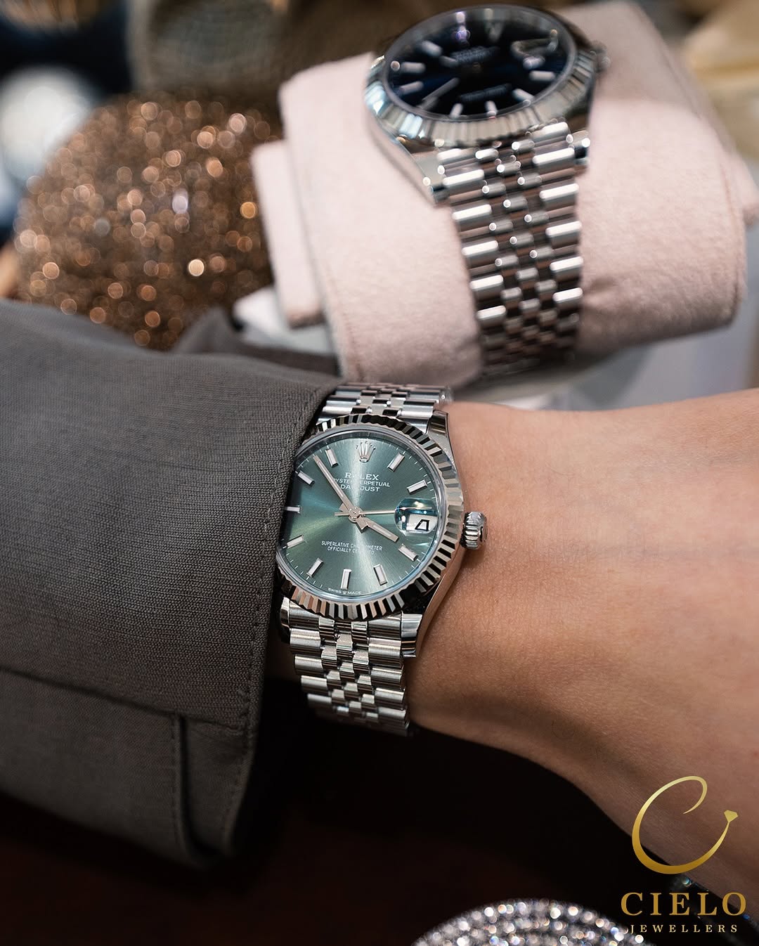 Rolex datejust 41 (أوتوماتيكية) + العلبة الأصلية