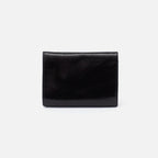 Black Glossy Framed Trifold Wallet