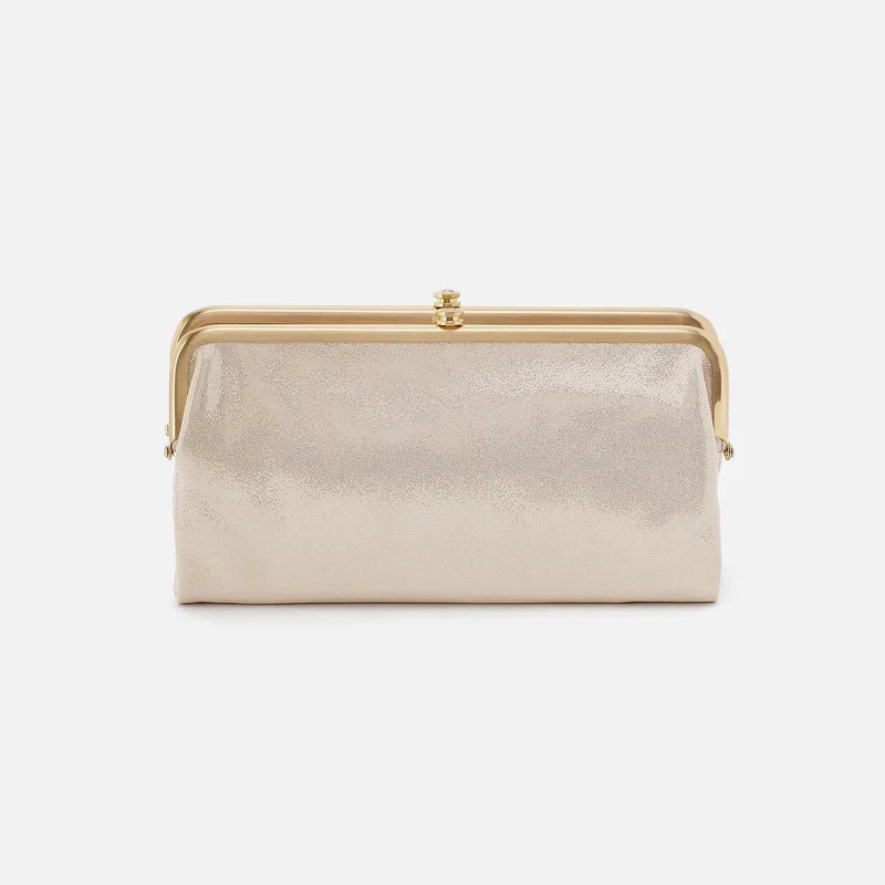 Peach Framed Clutch Wallet