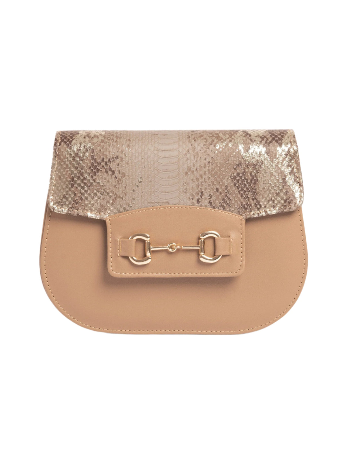 Dark Beige Saddle Handbag