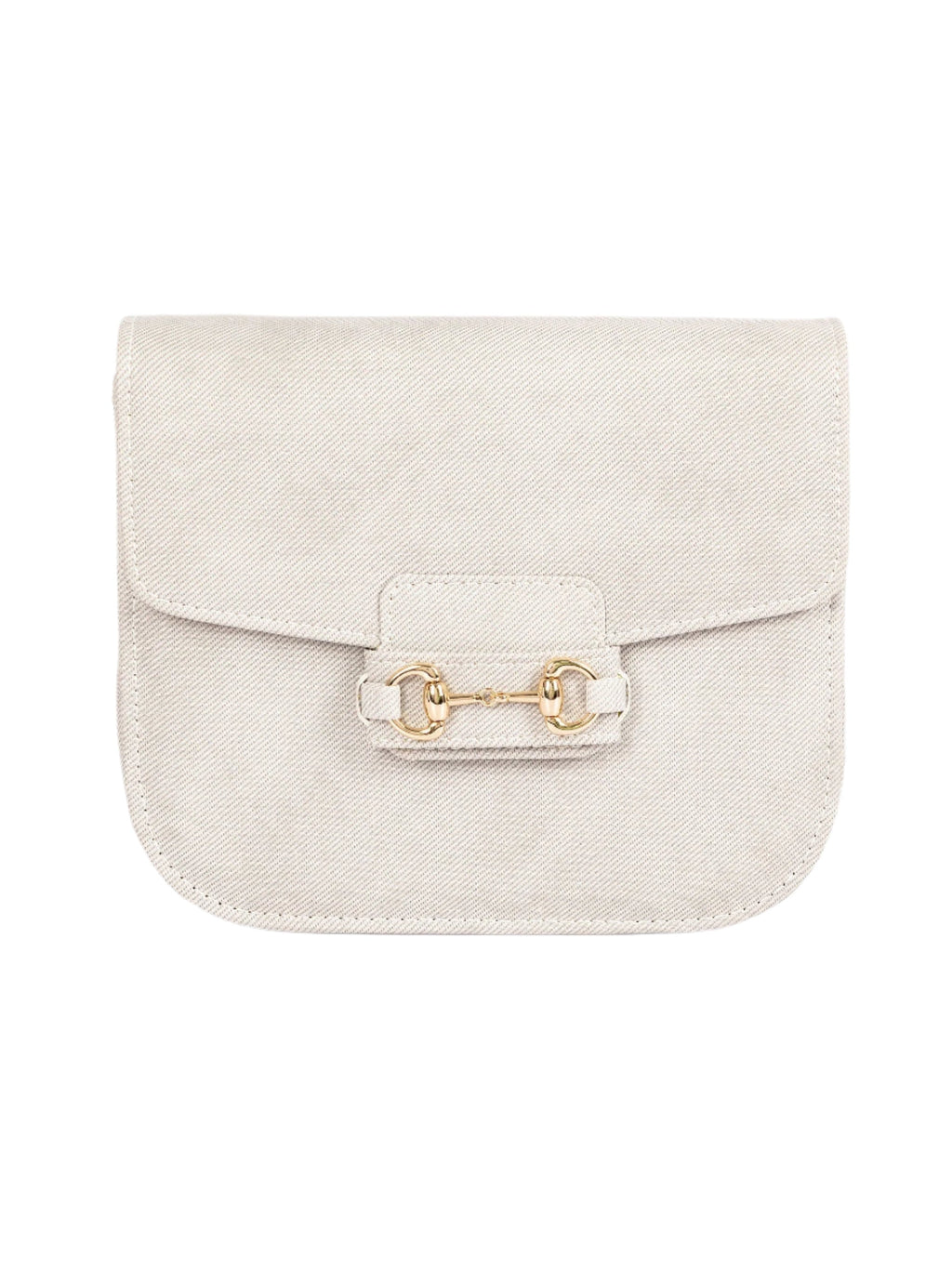 White Saddle Handbag