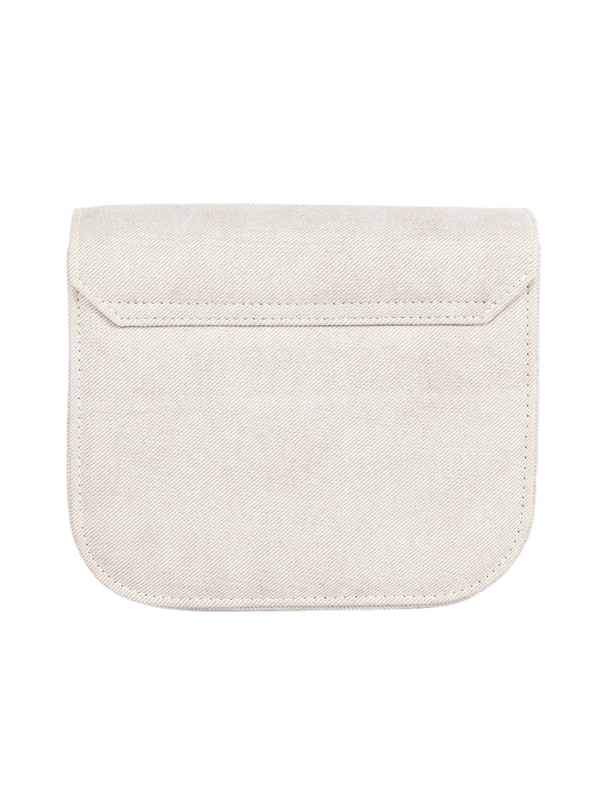 White Saddle Handbag