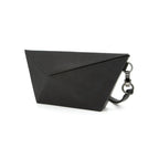 Black Asymmetric Clutch Bag