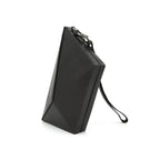 Black Asymmetric Clutch Bag
