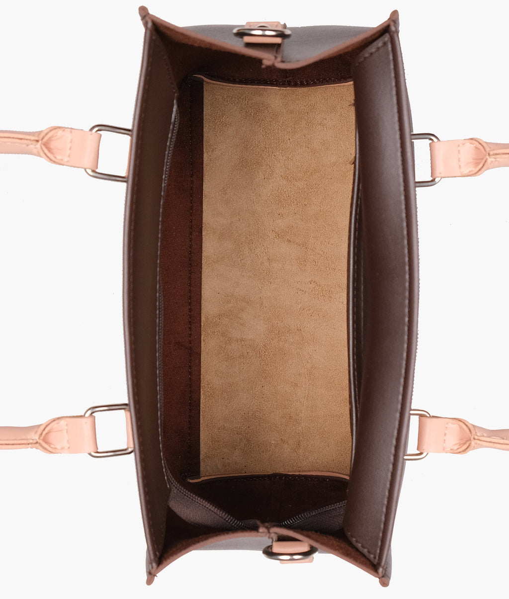 Dark brown small satchel bag