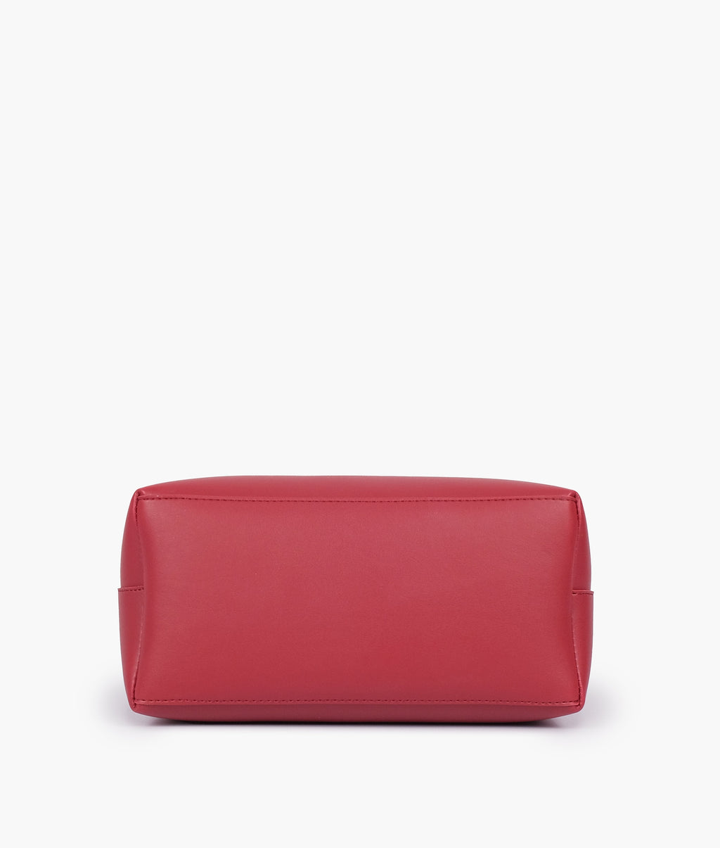 Red small satchel bag