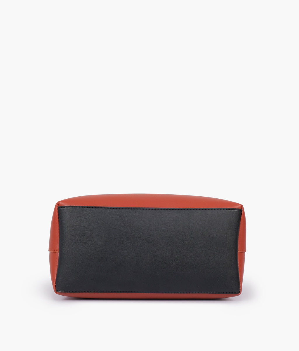 Rust small satchel bag